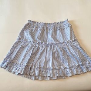 English Factory blue and white striped skirt!